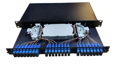 fiber optic cable distribution box|rack mount fiber termination box.